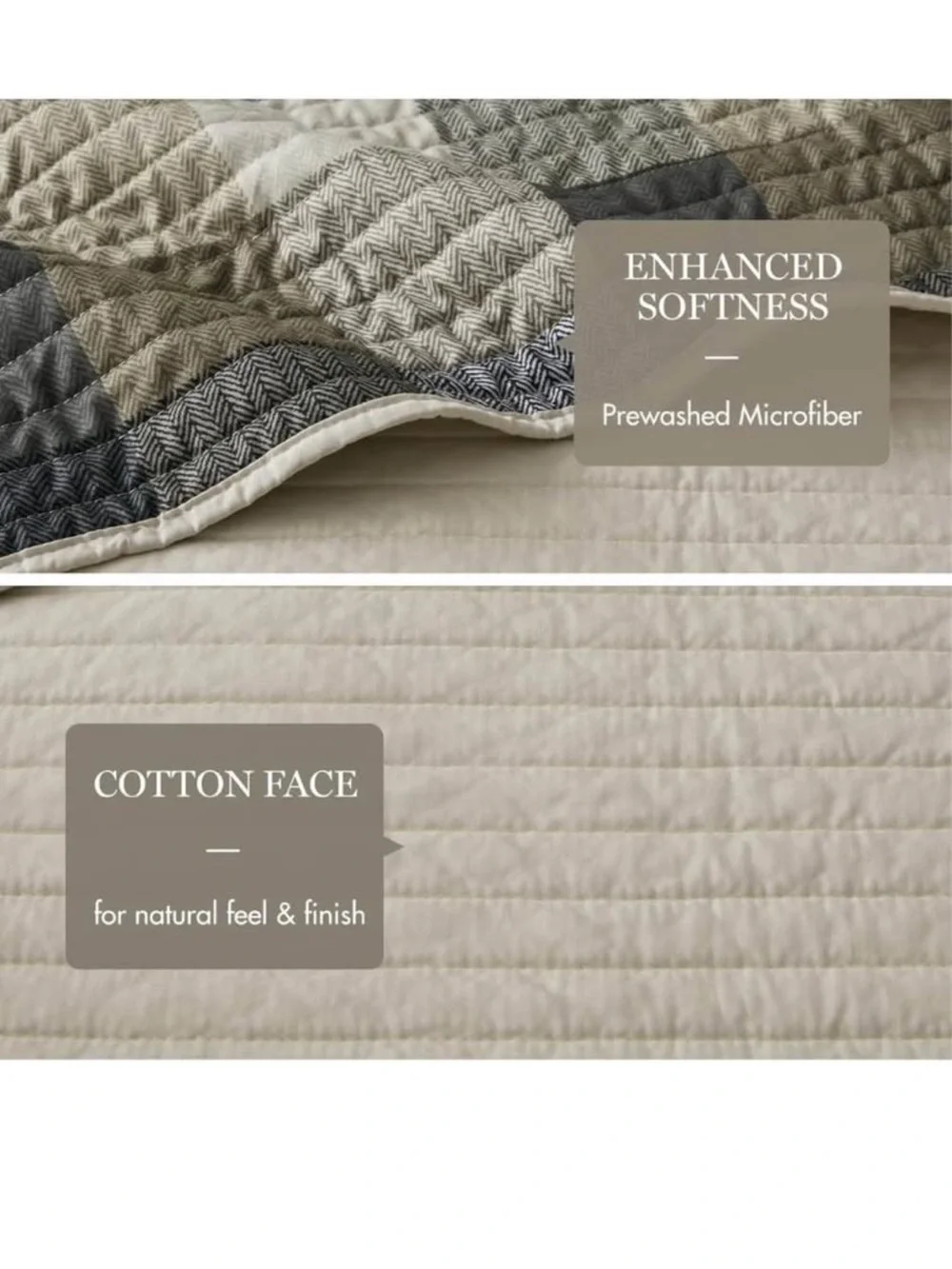 Madison Park Ridge Daybed Cover Set - Cabin Lodge Plaid Herringbone Print